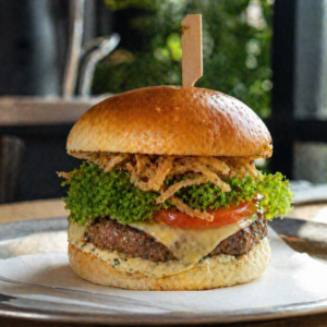 fresh gourmet burger combo