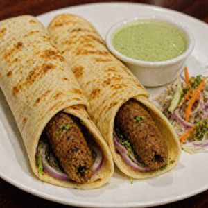 lamb seekh kebab rolls